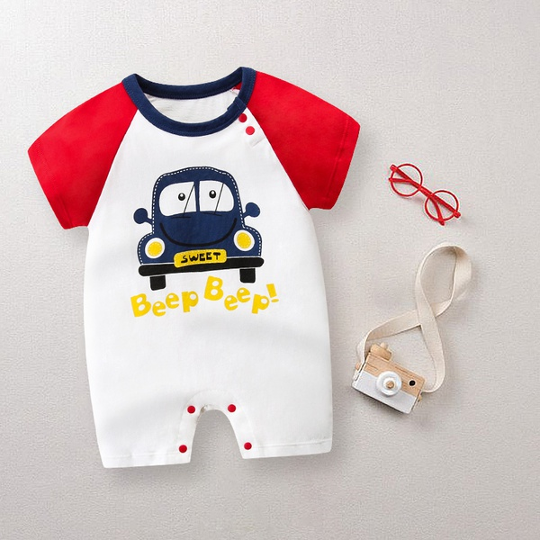 Baby Car Print BEEP BEEP Bodysuit