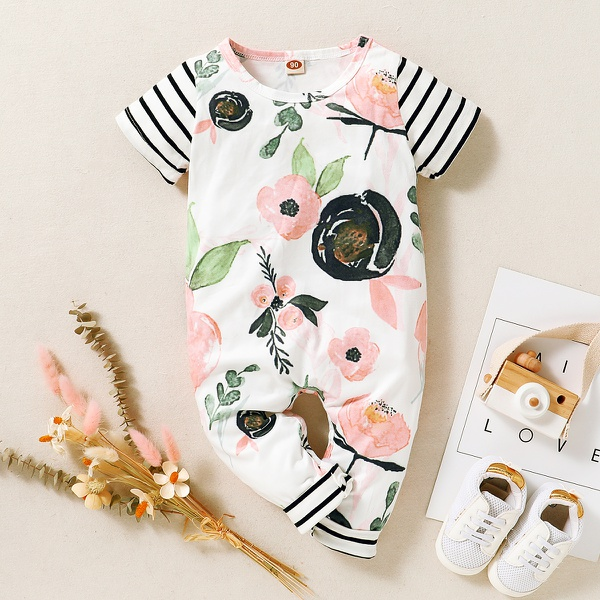 Baby Floral Print Jumpsuit
