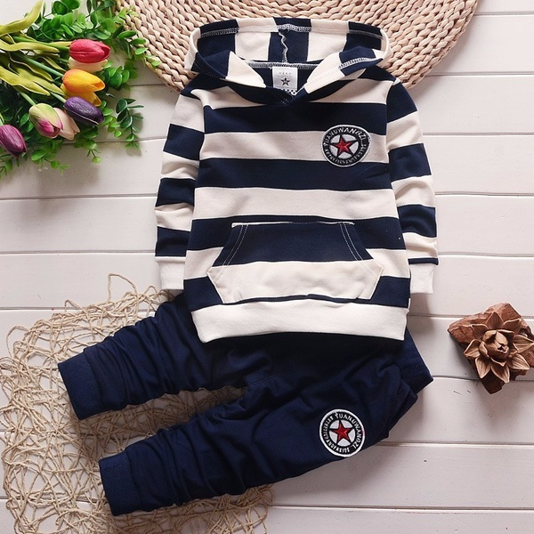 Baby Boy Casual Striped Sets