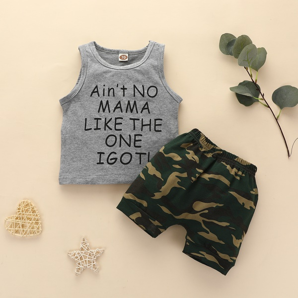Baby Boy Casual Camouflage Sets