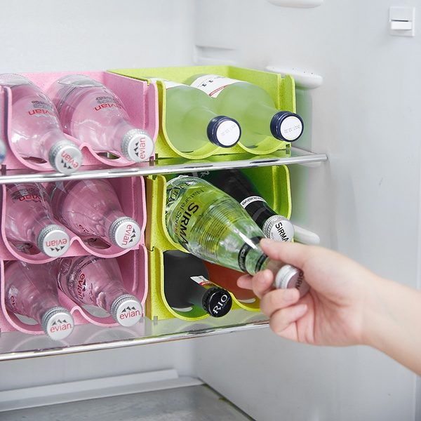 Refrigerator Beverage Storage Box Superimposable Storage rack