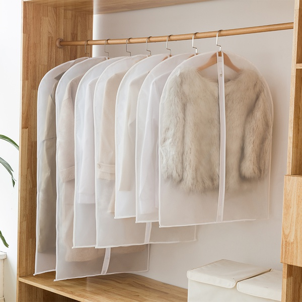 5 Pcs Dust-proof Transparent Clothes Storage Cover