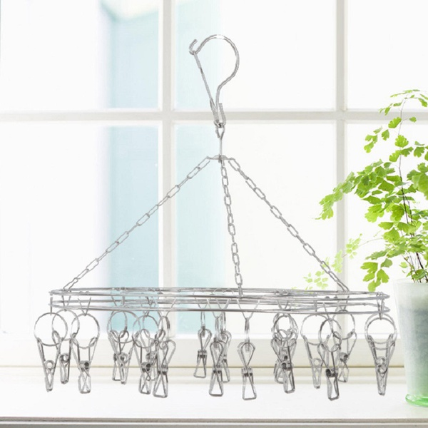 Circular Laundry Drying Rack with 20 Clips