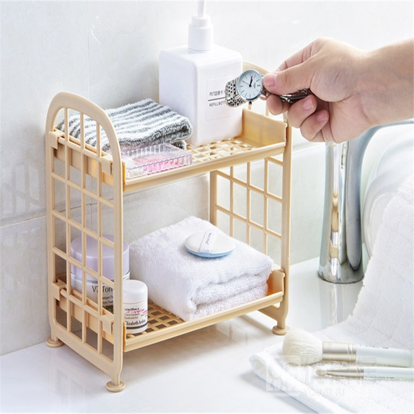 Foldable Double Layer Solid Storage Rack