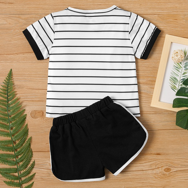 2-piece Baby / Toddler Striped Top and Shorts Set