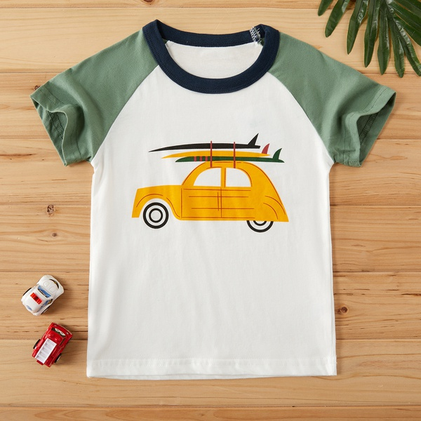 Baby / Toddler Boy Cartoon Car Print Tee