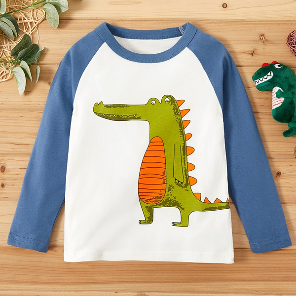Baby / Toddler Boy Cartoon Dinosaur Long-sleeve Tee