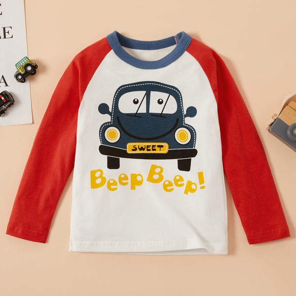 Baby / Toddler Boy Car Print Long-sleeve Tee