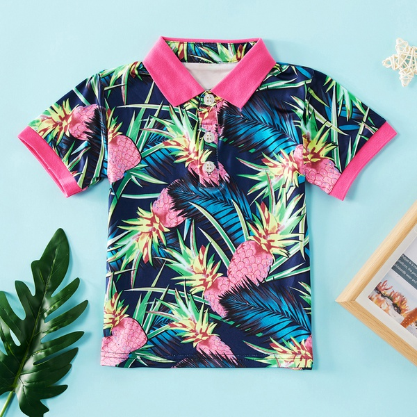 Baby / Toddler Boy Stylish Pineapple Allover Shirt
