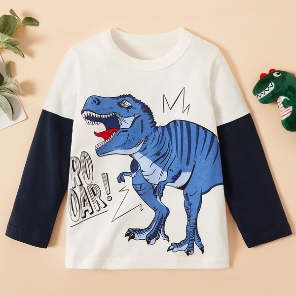 Baby / Toddler Boy Dinosaur Print Long-sleeve Tee