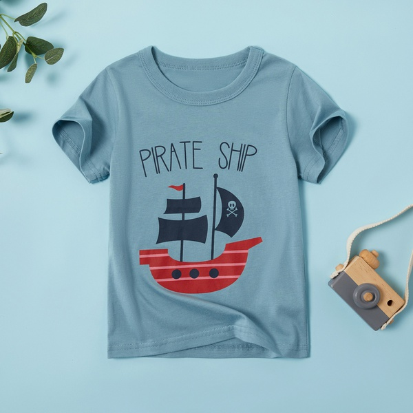 Baby / Toddler Boy Pretty Sailboat Print Tee