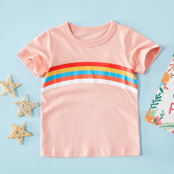 Baby / Toddler Girl Pretty Rainbow Print Tee