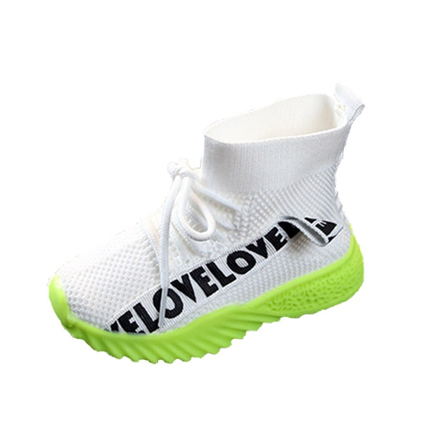 Toddler Breathable LOVE Letter Lace-up Athletic Sneakers
