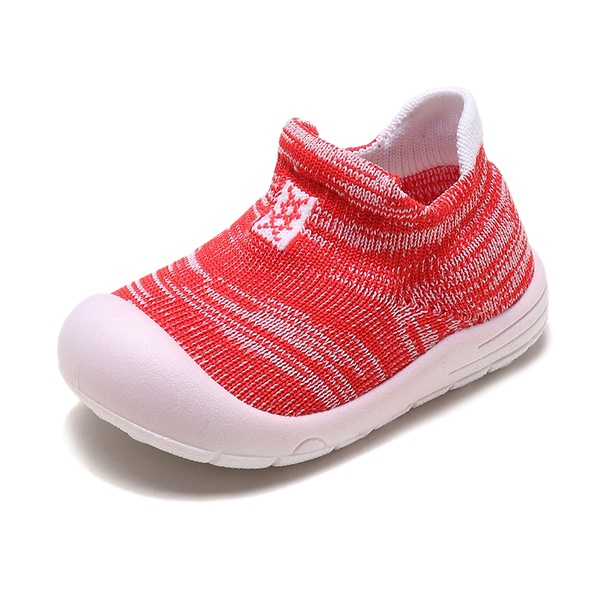 Toddler Breathable Knitted Striped Causal Sneakers