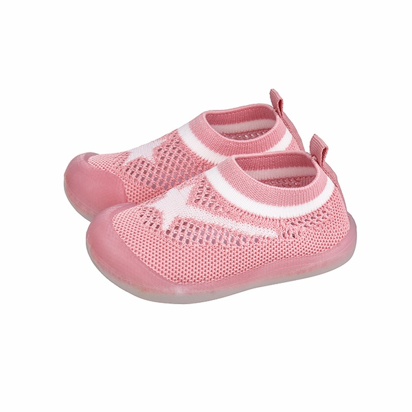 Toddler Breathable Knitted Star Striped Sneakers