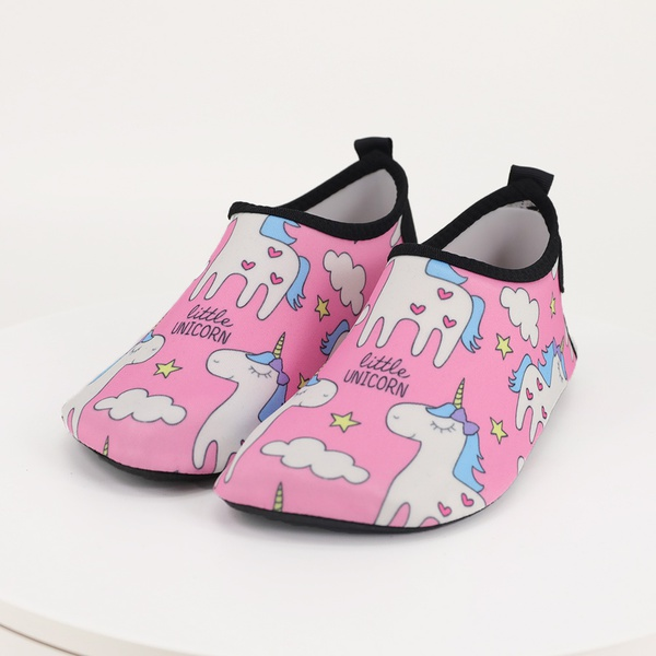 Toddler / Kid Girl Animal Unicorn Letter Print Sporty Beach Shoes