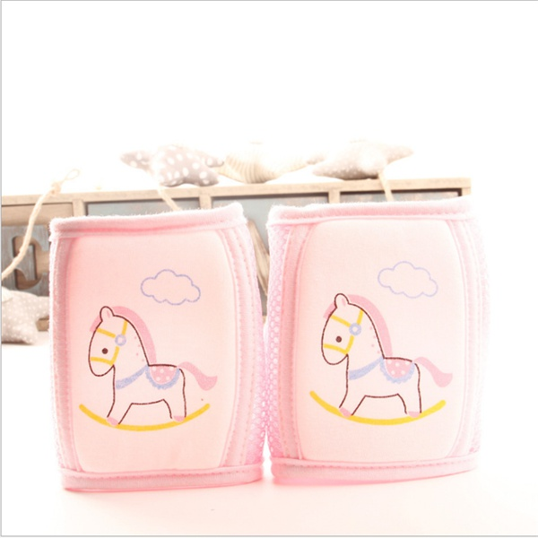 Breathable Comfy Anti-slip Cartoon Print Knee Pads for Baby Crawling