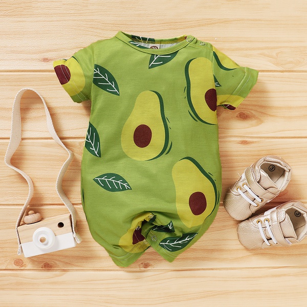 Baby Avocado Allover Bodysuits