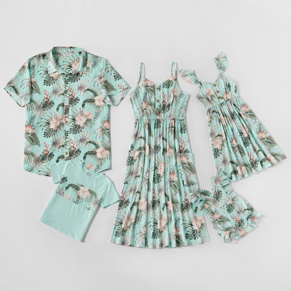 Mosaic Family Matching Floral Tank Dresses - Shirts - Rompers