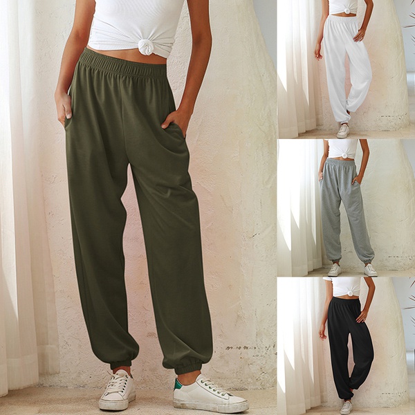 Casual Solid Pants For women