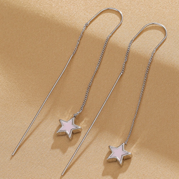Stars Women Ear Line Long Chain Drop Dangle Earring Gift Brincos Jewelry