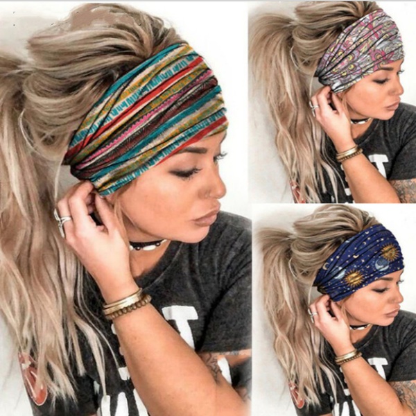 Women Fashion Headband Running Basketball Fitness Headscarf Yoga Hair Belt Sport Headband