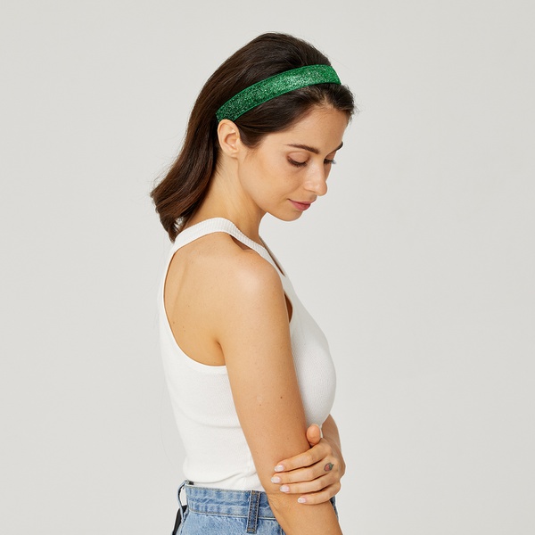 Velvet&Lurex mixed Sparkly Hairband Adjustable For Women&Teen Girls