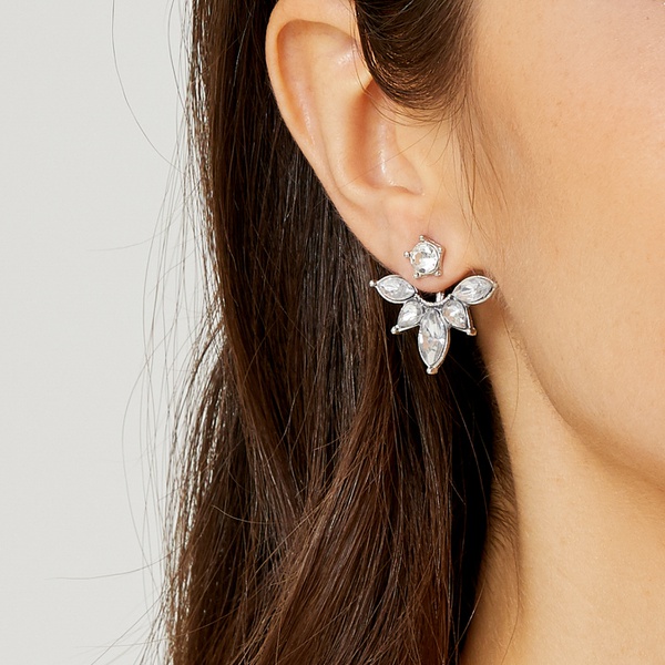 Beautiful Rhinestone Raindrop Design Earrings for Women