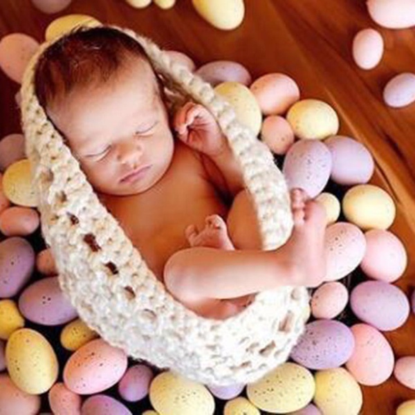 Knitted Baby Sleeping Bag Photography Prop