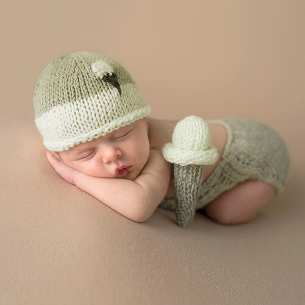 3-piece Ice-cream Design Baby Photography Props Set for Newborn Girl Boy