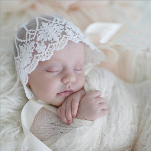Lace Print Design Baby Photography Props Hat