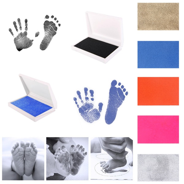Baby footprint Non-Toxic DIY Handprint Footprint Imprint Kit