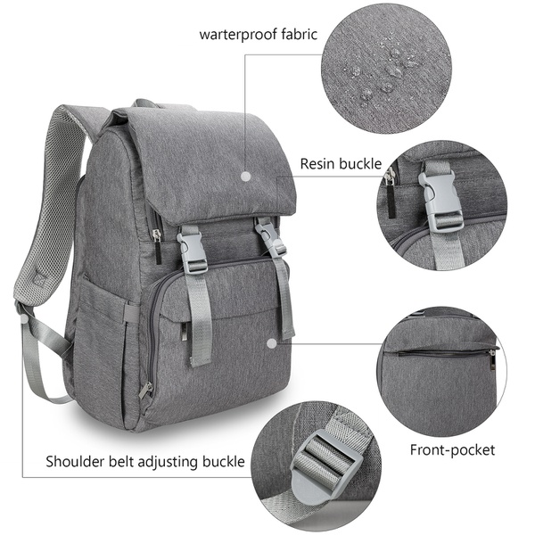 Large Waterproof Capacity Oxford Diaper Bag Backpack