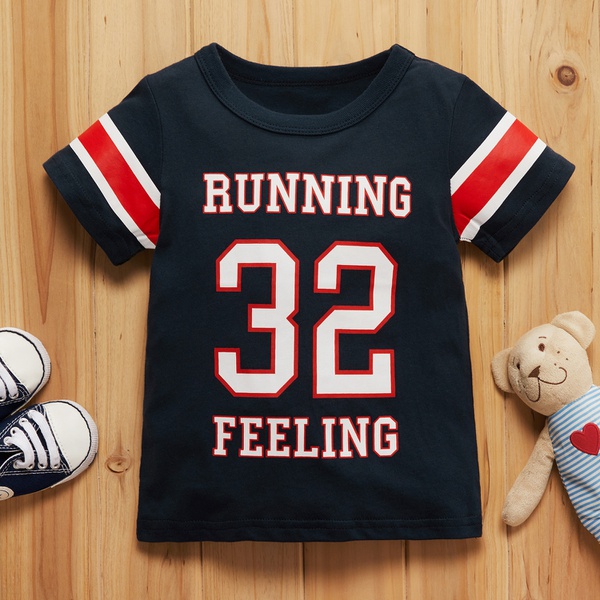 Baby Boy Casual Letter Print Top