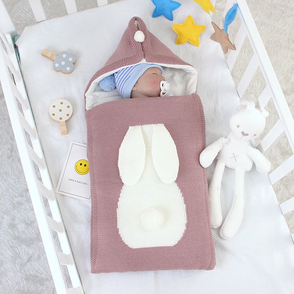 by Boy Girl Newborn Swaddle Rabbit Design Winter Sleeping Bag