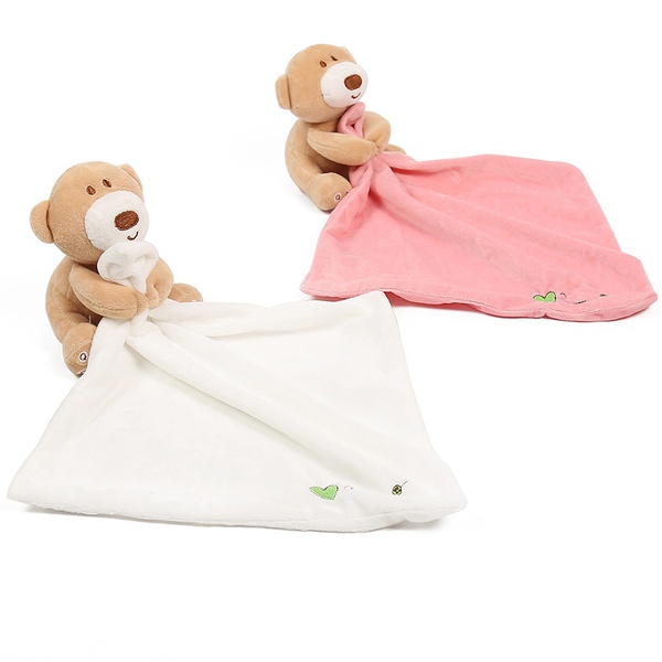 Bear Design Baby Security Blanket