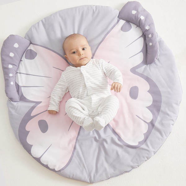 Soft Butterfly Pattern Play Mat for Baby