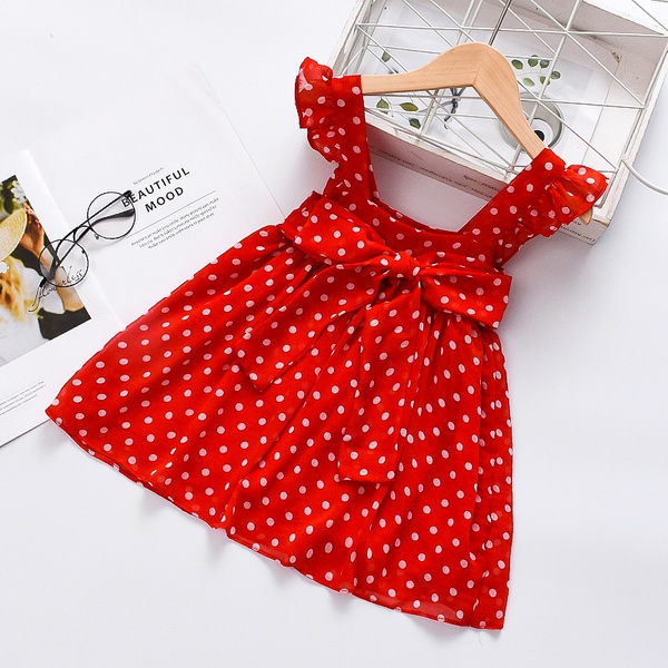 Baby Flounced Dotted Dresses