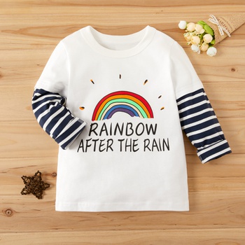 Baby / Toddler Cute Letter Print Long-sleeve Tee