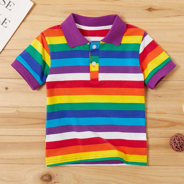 Baby / Toddler Boy Stylish Rainbow Print Shirt