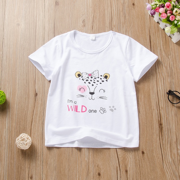 Baby / Toddler Girl Adorable Animal Print Tee