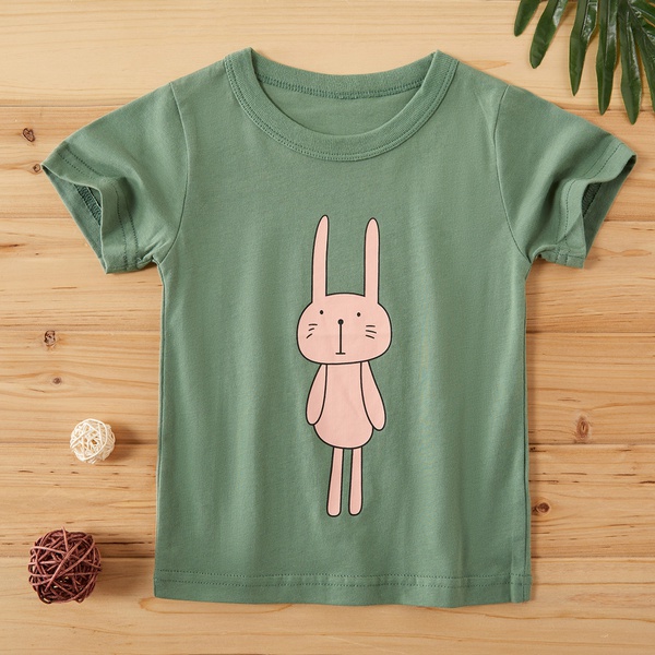 Baby / Toddler Girl Adorable Bunny Print Tee