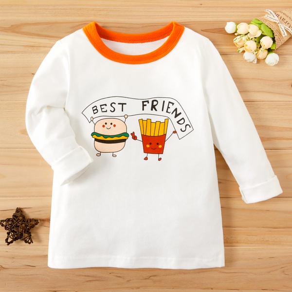 Baby / Toddler Cute Letter Print Long-sleeve Tee