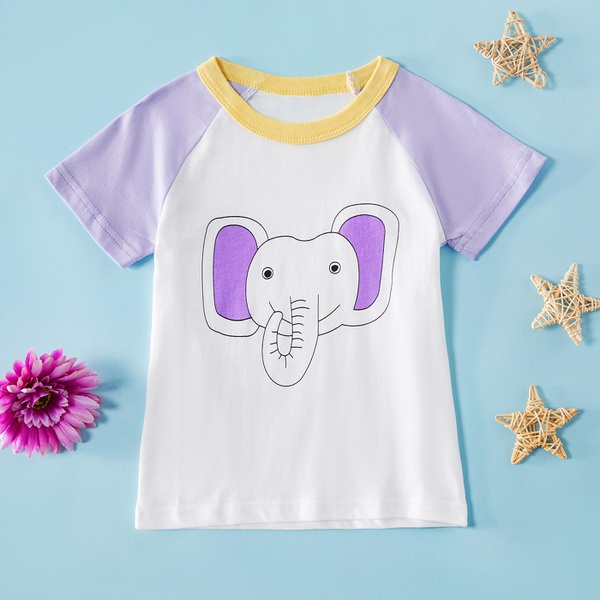 Baby / Toddler Girl Adorable Elephant Print Tee