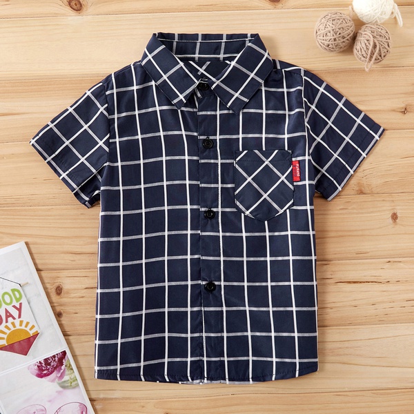 Toddler Boy Gentleman Plaid Shirt