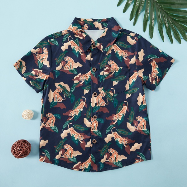 Baby / Toddler Boy Stylish Tiger Allover Shirt