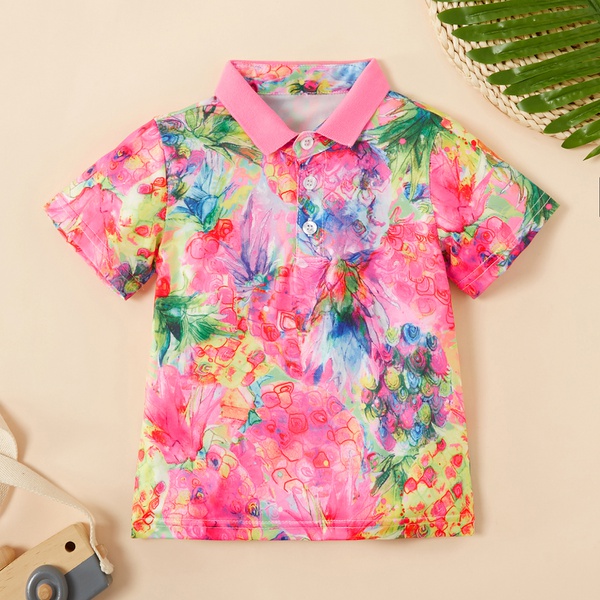 Baby / Toddler Boy Colorful Floral Shirt