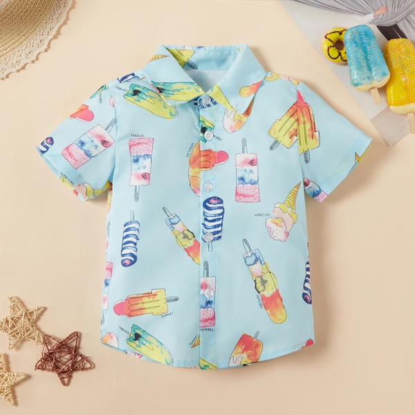 Baby / Toddler Boy Cartoon Icecream Print Shirt