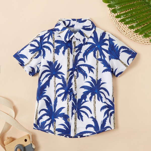 Baby / Toddler Boy Stylish Coconut Tree Print Shirt
