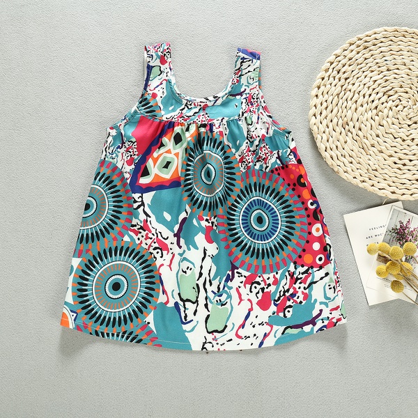 Baby / Toddler Girl Stylish Boho Print Dress